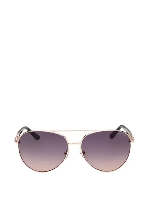 GUESS USA chain-link pilot-frame sunglasses