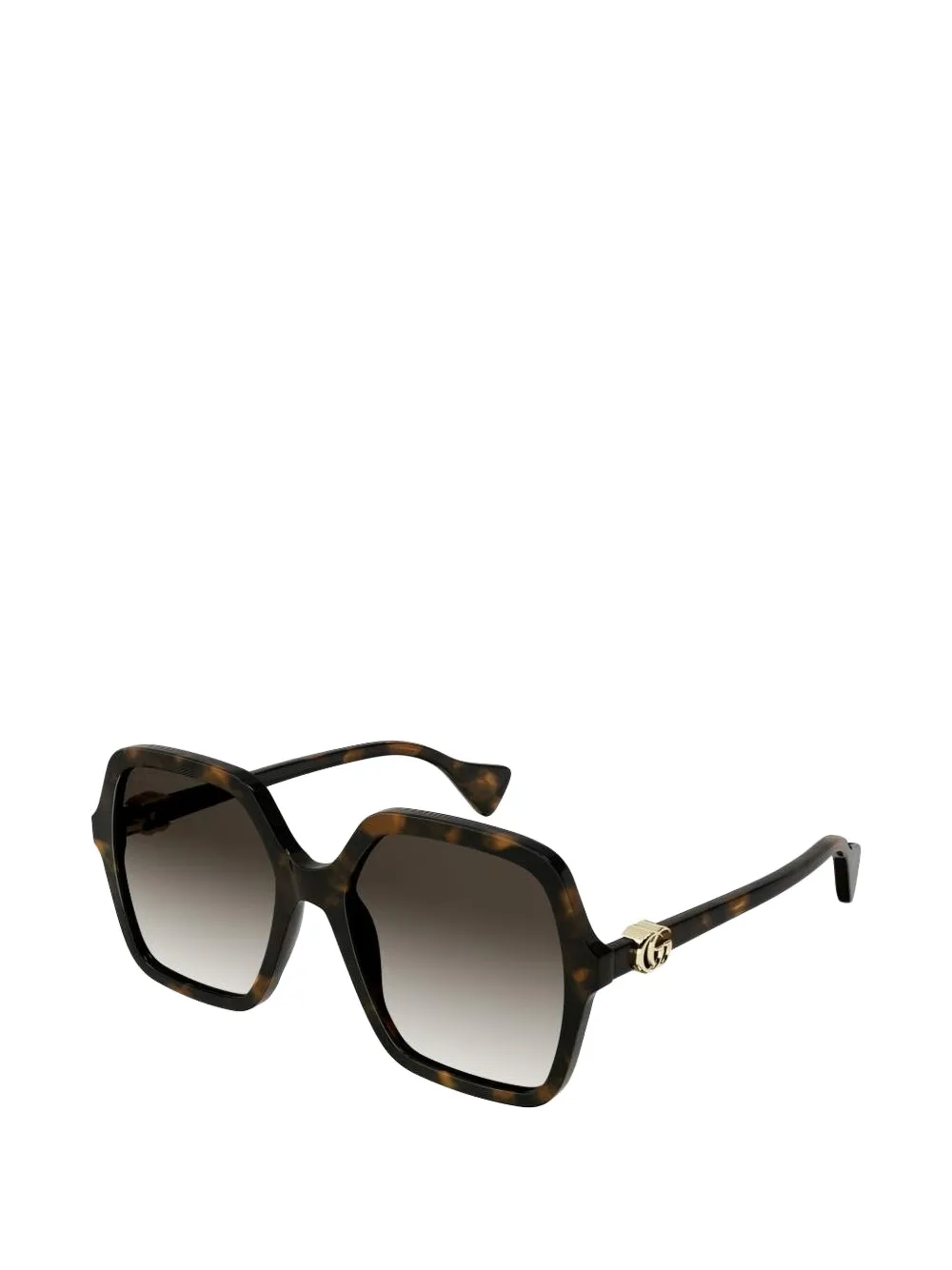 Gucci Eyewear logo-detail sunglasses - Marrone