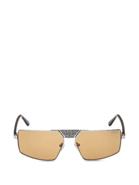 GUESS EYEWEAR engraved-bridge rectangle-frame sunglasses