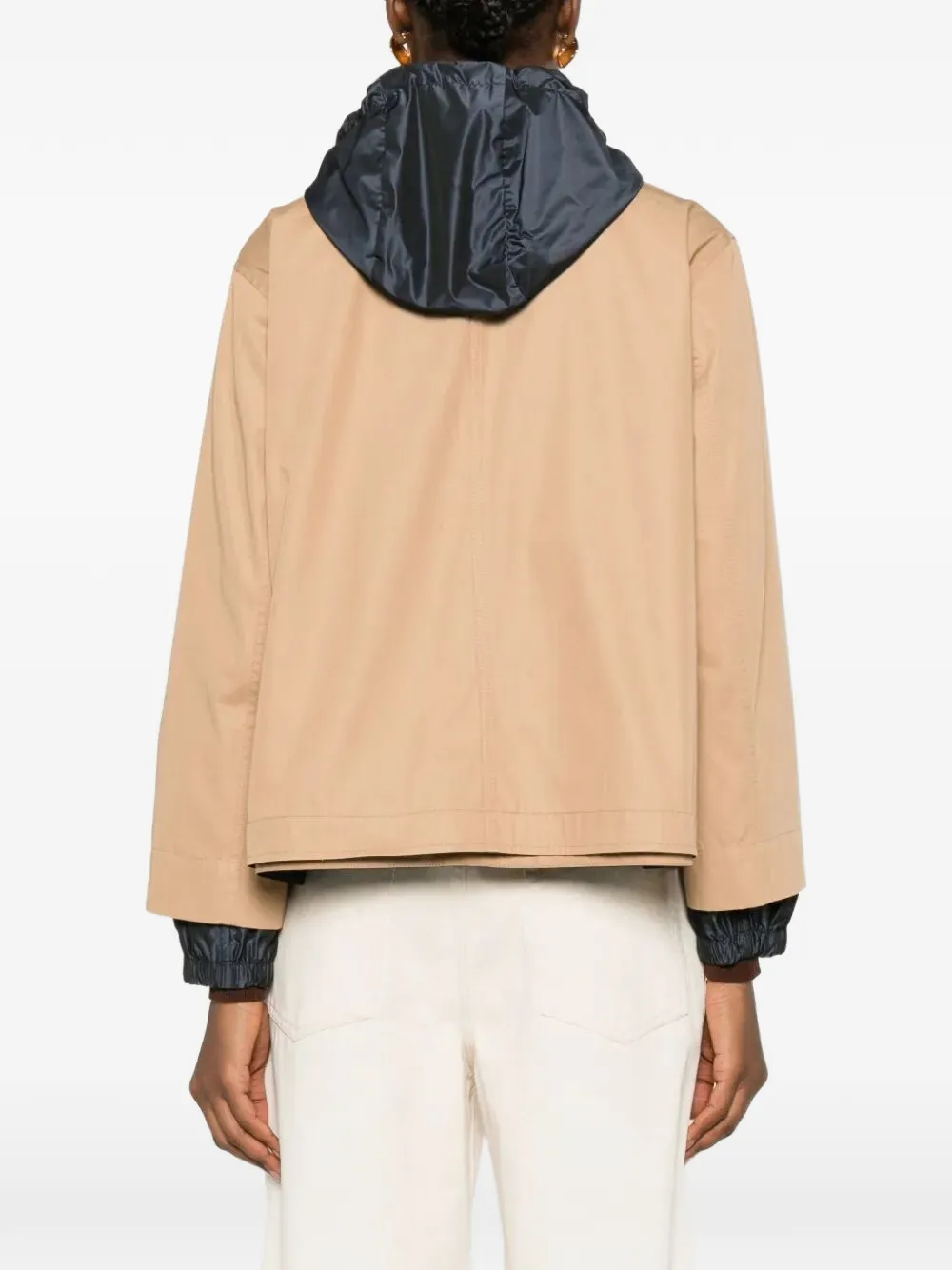 Herno Omkeerbare gabardine parka Beige
