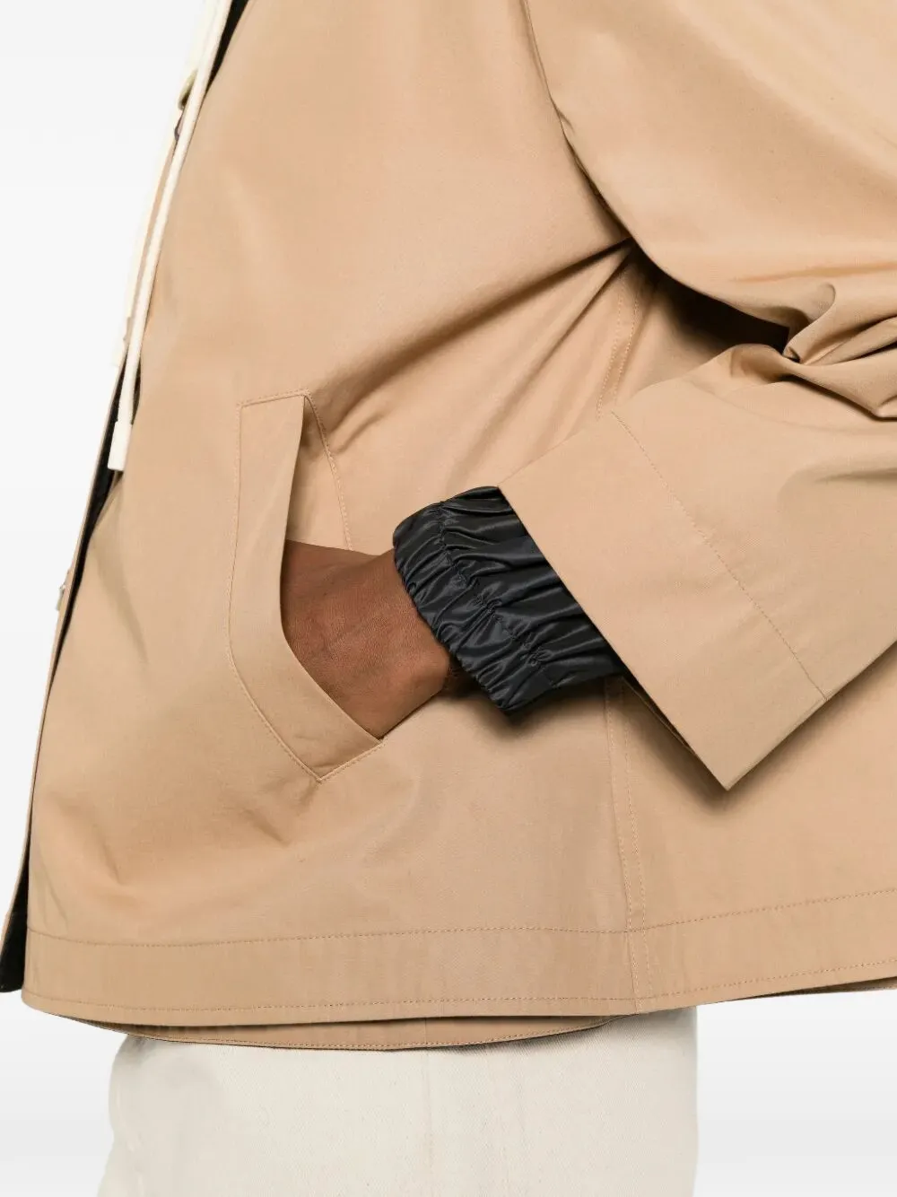 Herno Omkeerbare gabardine parka Beige