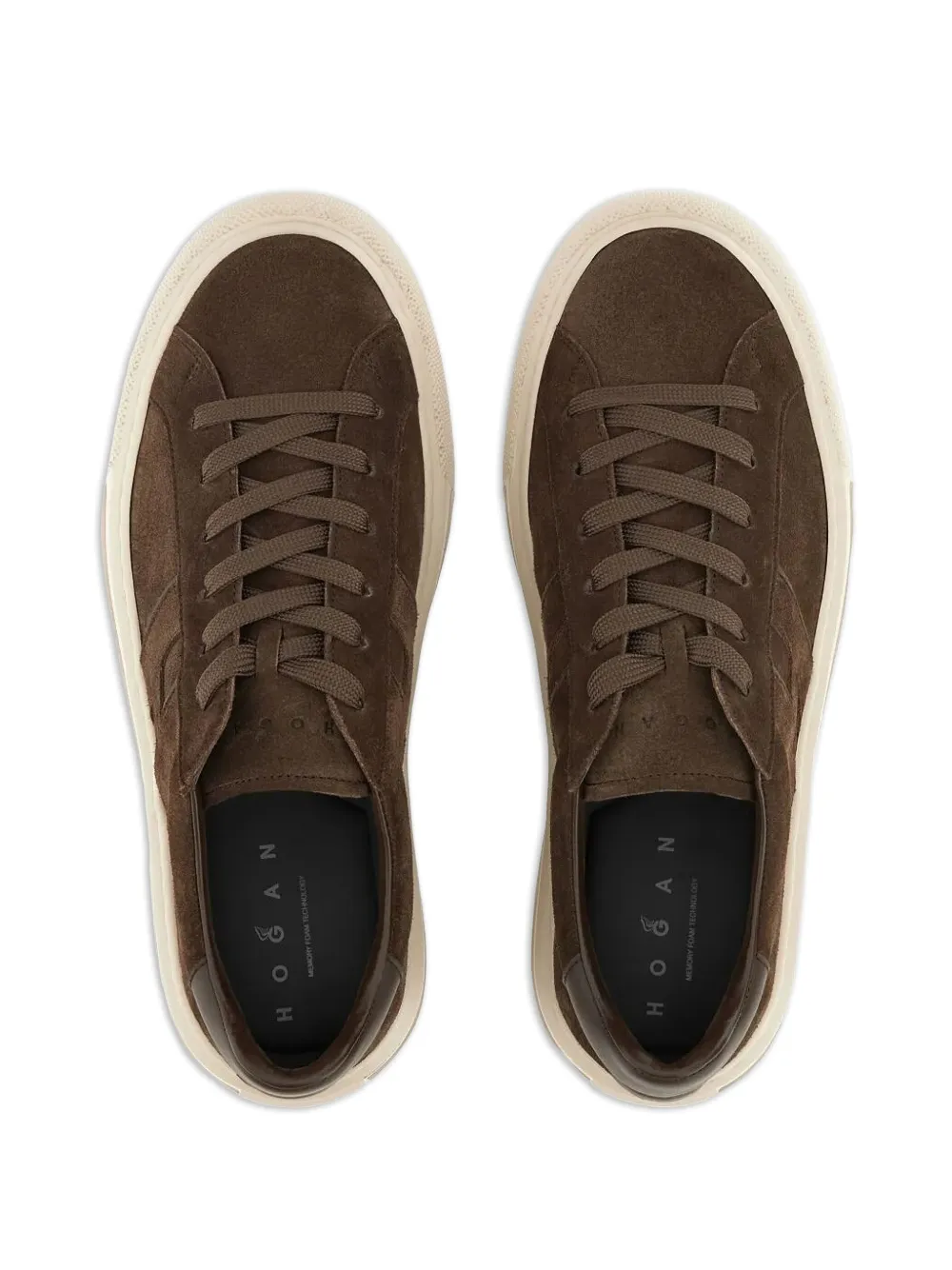 Hogan H691 logo-patch sneakers Bruin