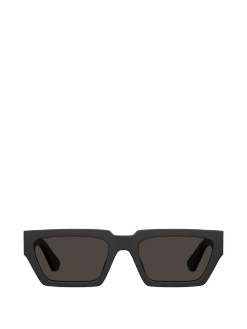 Moschino logo-plaque rectangle-frame sunglasses