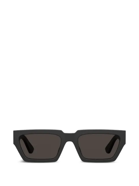 Moschino logo-plaque rectangle-frame sunglasses