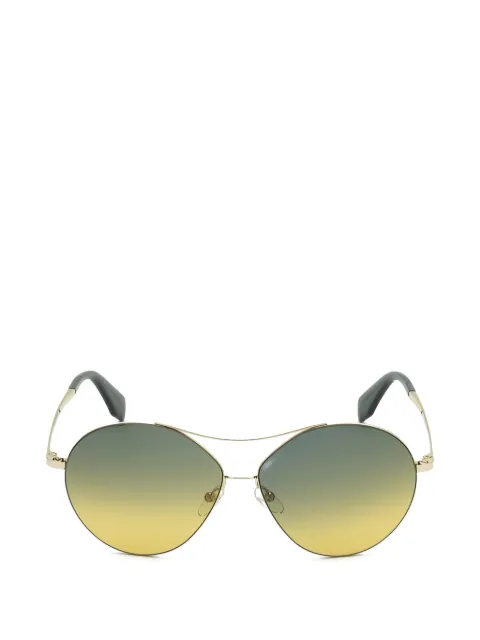 adidas double-bridge geometric-frame sunglasses