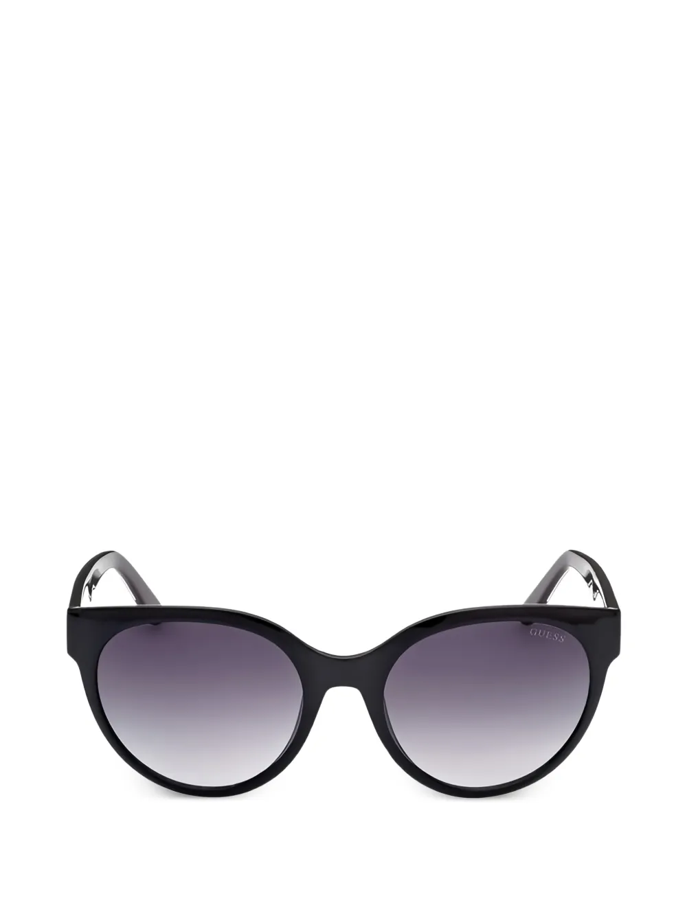 GUESS EYEWEAR logo-plaque round-frame sunglasses - Nero