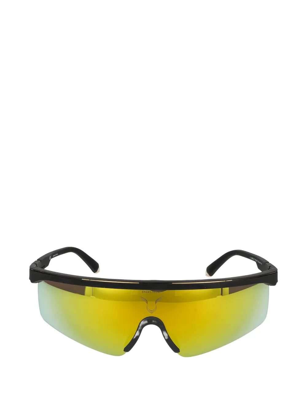 Police Rubberised Shield-frame Sunglasses