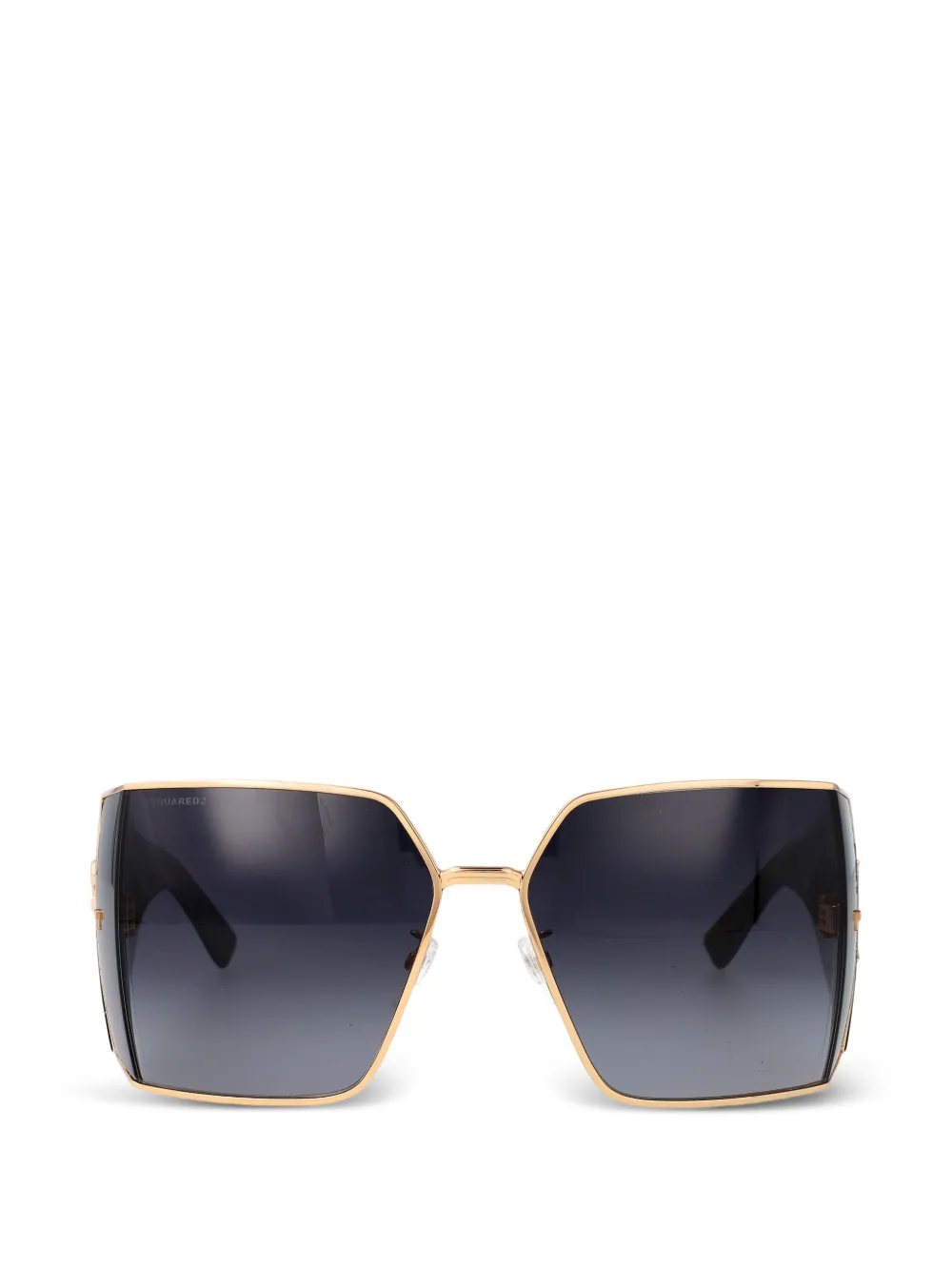 DSQUARED2 EYEWEAR geometric-frame logo-plaque sunglasses - Nero