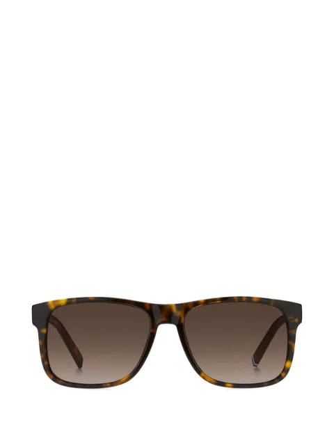 Tommy Hilfiger tortoiseshell-effect rectangle-frame sunglasses