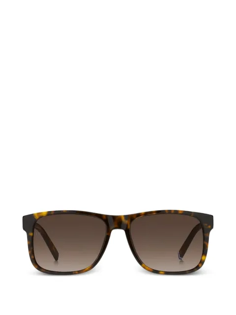 Tommy Hilfiger tortoiseshell-effect rectangle-frame sunglasses