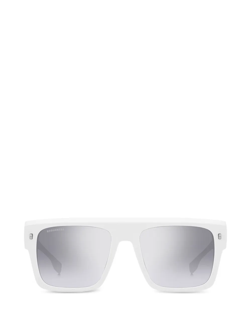 DSQUARED2 로고 장식 스퀘어 프레임 선글라스 | 화이트 | Image 1