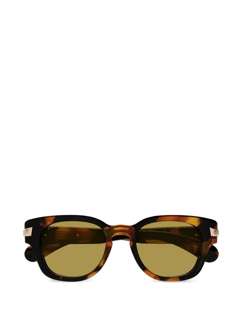 Gucci Eyewear tortoiseshell-effect square-frame sunglasses - Marrone