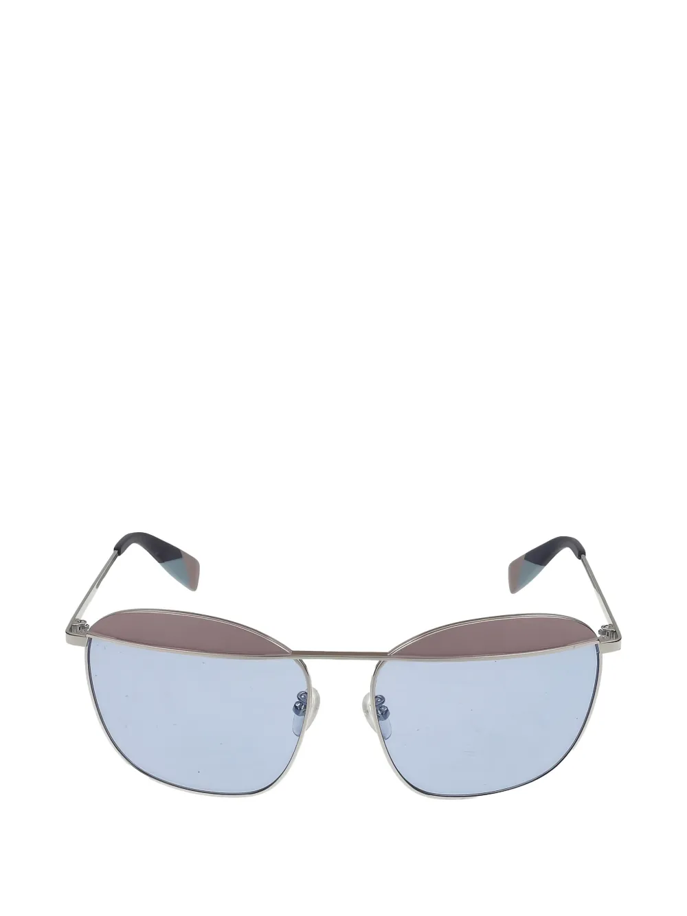 Furla geometric-frame sunglasses - Silber