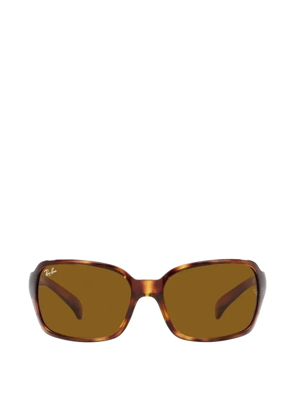 Ray-Ban tortoiseshell-effect rectangle-frame sunglasses - Marrone
