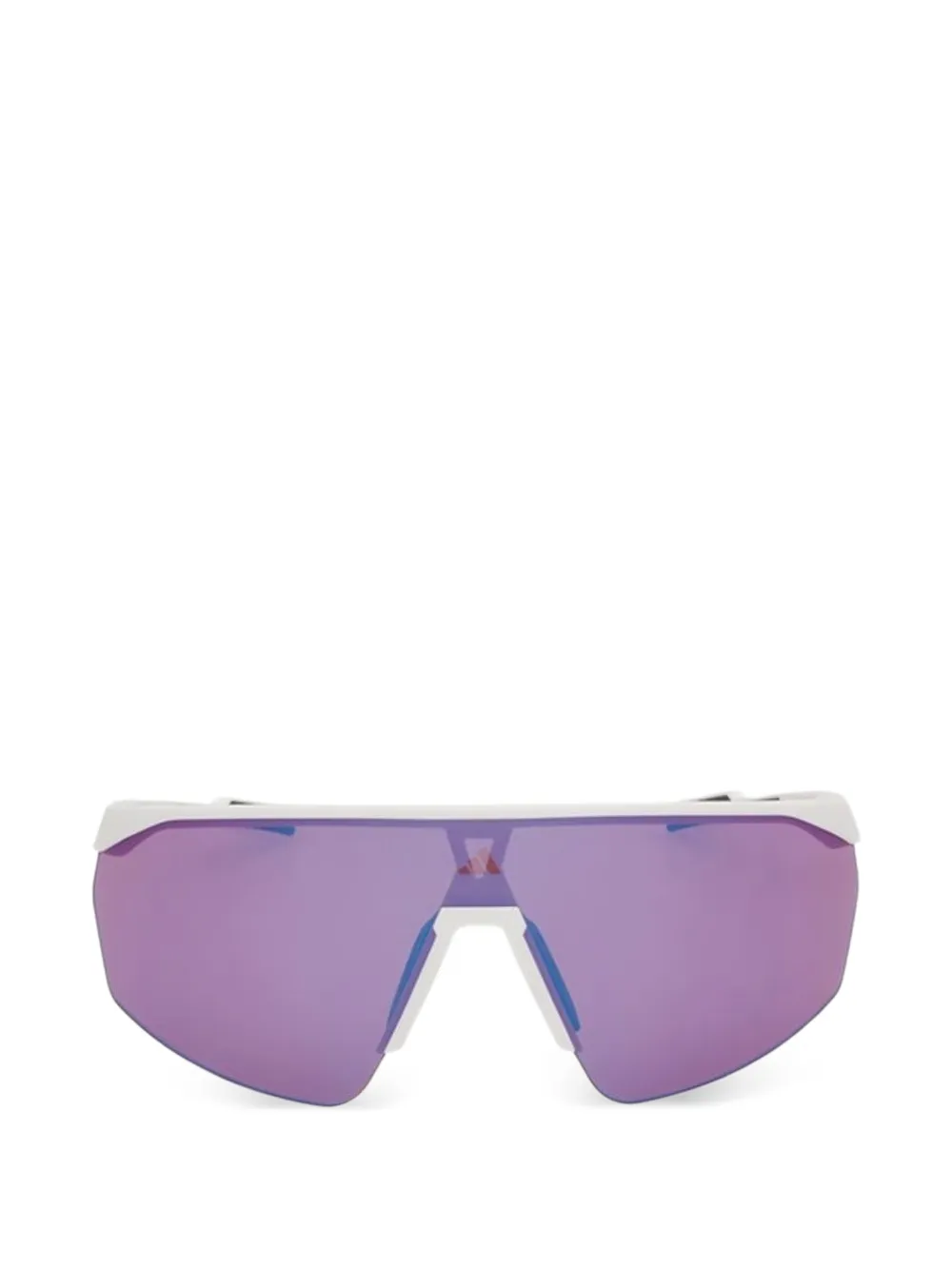 adidas mirror-lens geometric sunglasses - Bianco
