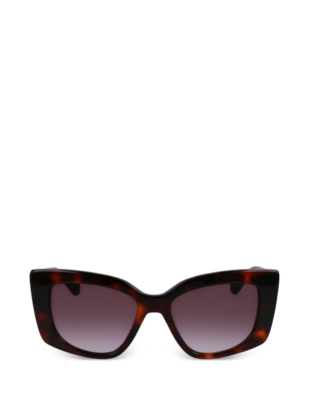 LIU JO logo-plaque cat-eye sunglasses - Marrone