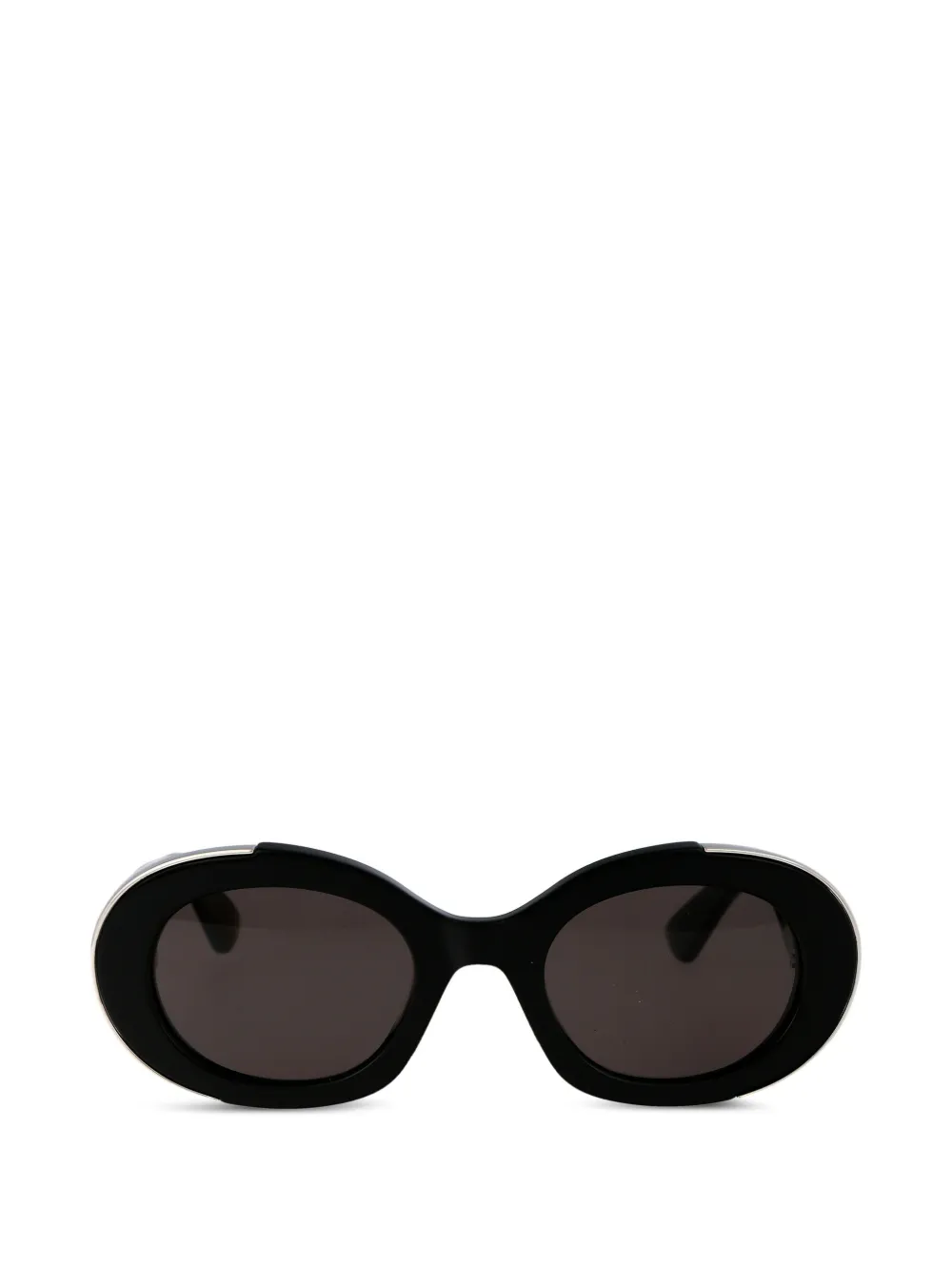Alexander McQueen Eyewear oval-frame sunglasses - Nero