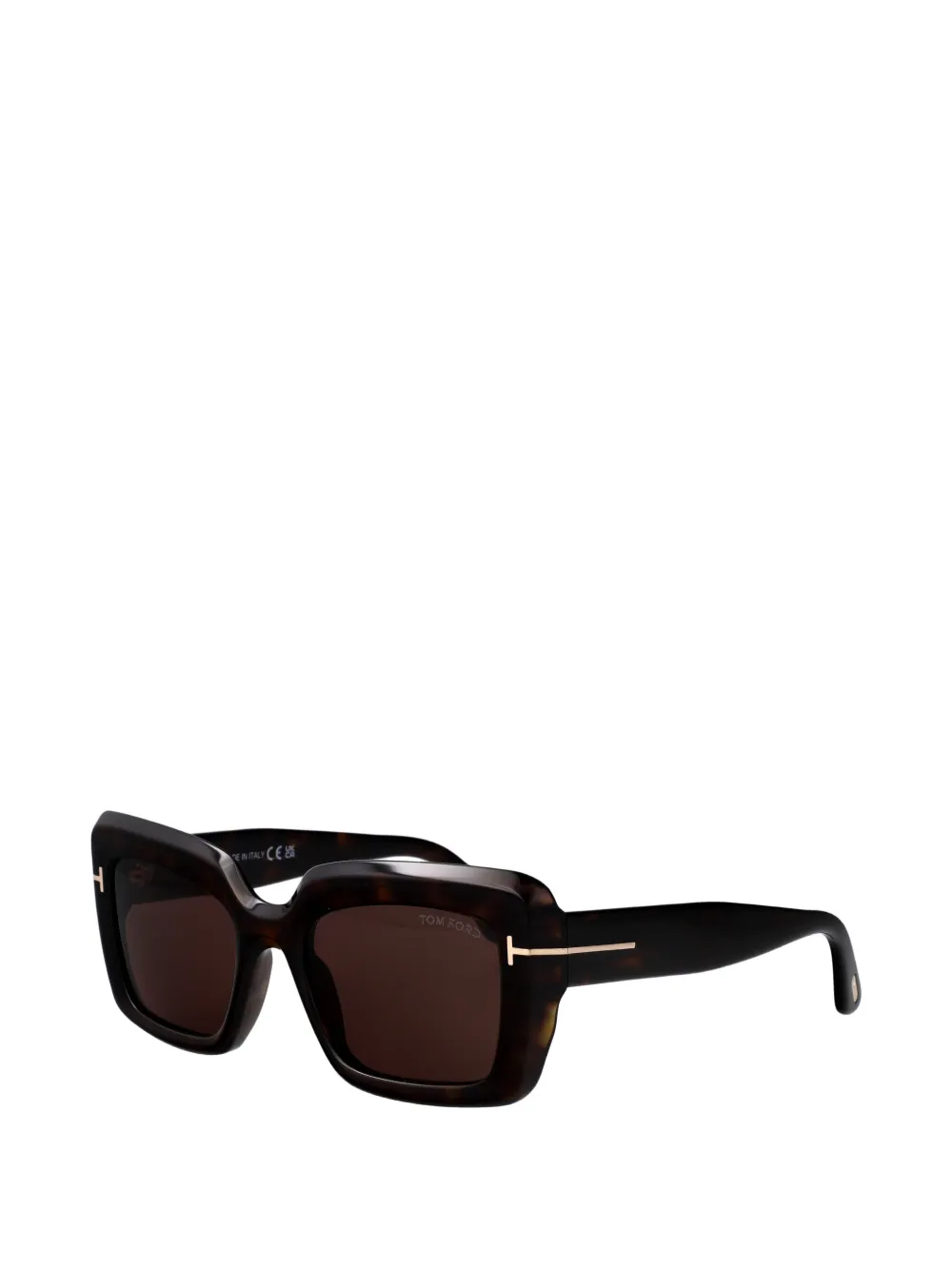 TOM FORD Eyewear Zonnebril met vierkant montuur Bruin