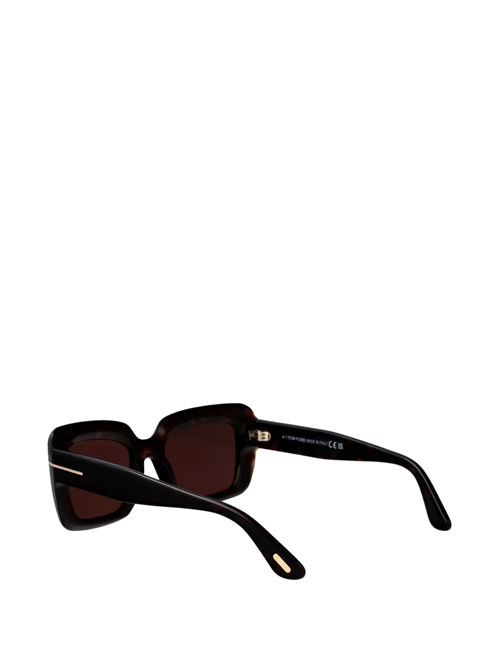 TOM FORD Eyewear Zonnebril met vierkant montuur Bruin