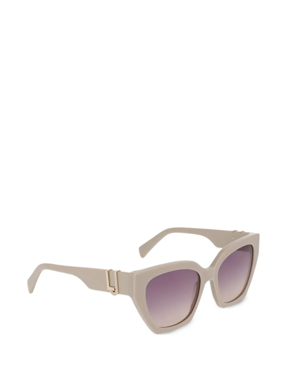 LIU JO crystal-embellished cat-eye sunglasses - Toni neutri