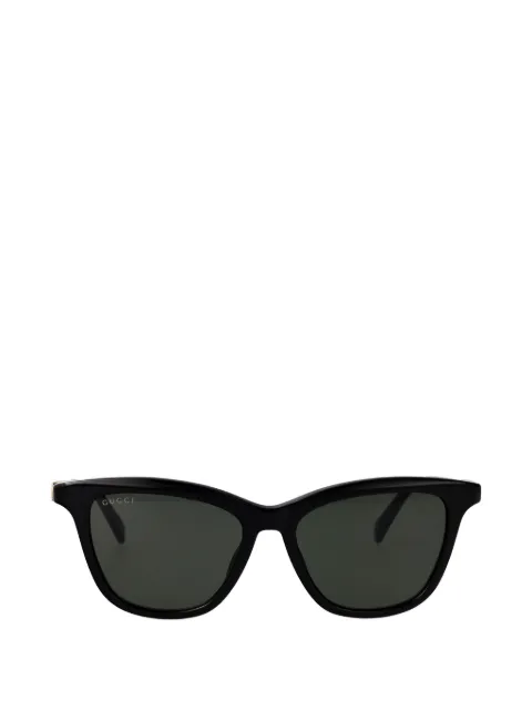 Gucci crystal-embellished logo-lettering sunglasses
