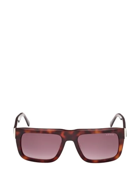 GUESS USA tortoiseshell-effect rectangle-frame sunglasses