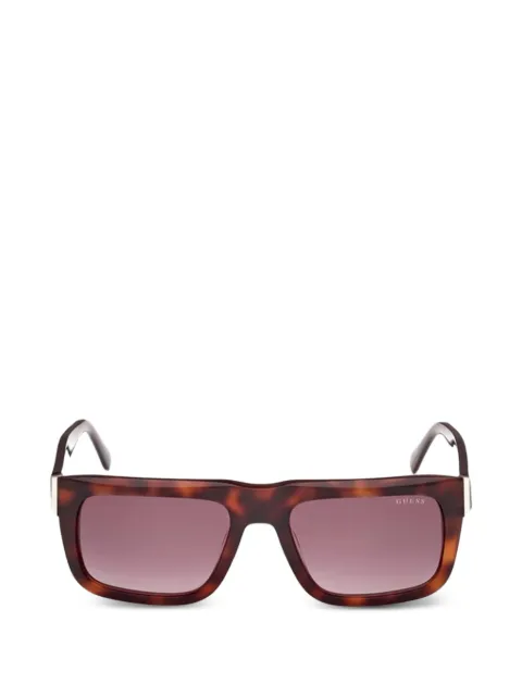 GUESS USA tortoiseshell-effect rectangle-frame sunglasses