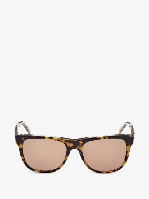 GUESS USA tortoiseshell-effect rectangle-frame sunglasses