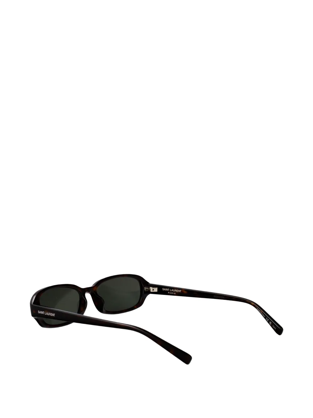 Saint Laurent Eyewear Erin zonnebril met rechthoekig montuur Bruin
