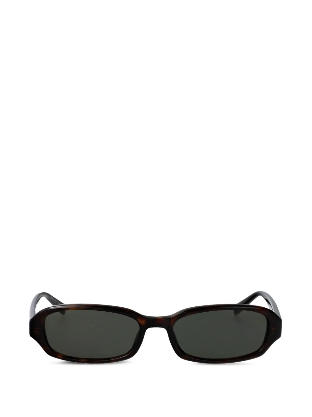 Saint Laurent Eyewear Erin rectangle-frame sunglasses - Marrone