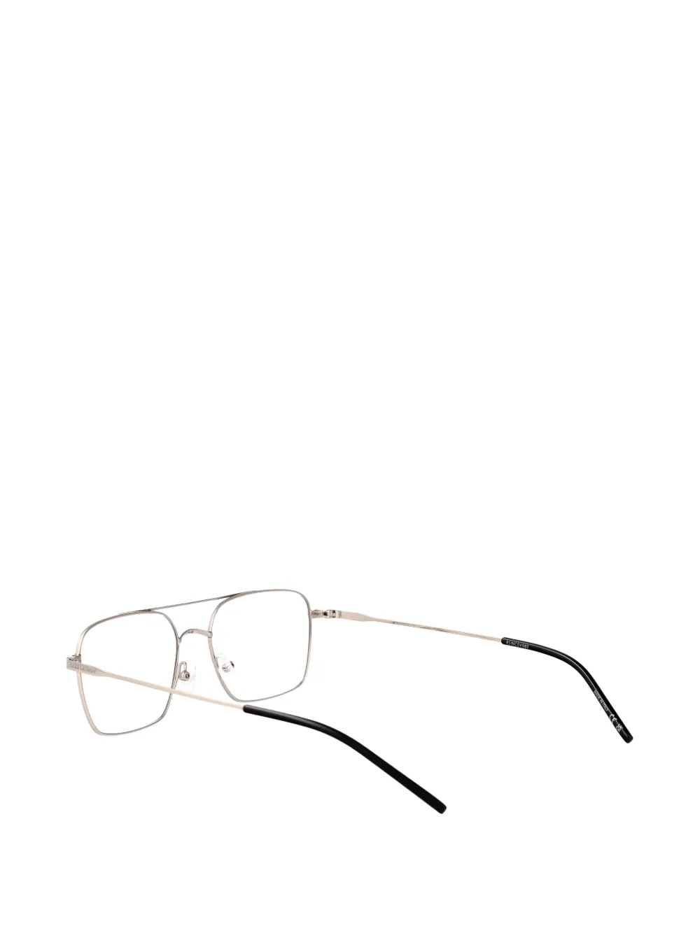 Saint Laurent Eyewear Bril met dubbele neusbrug Zilver