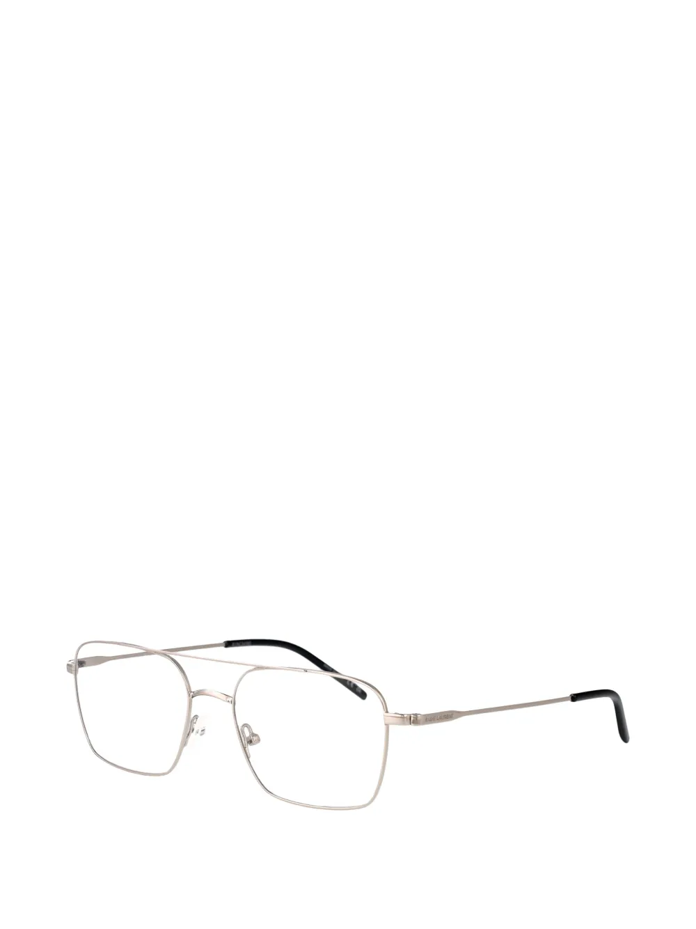 Saint Laurent Eyewear Bril met dubbele neusbrug Zilver