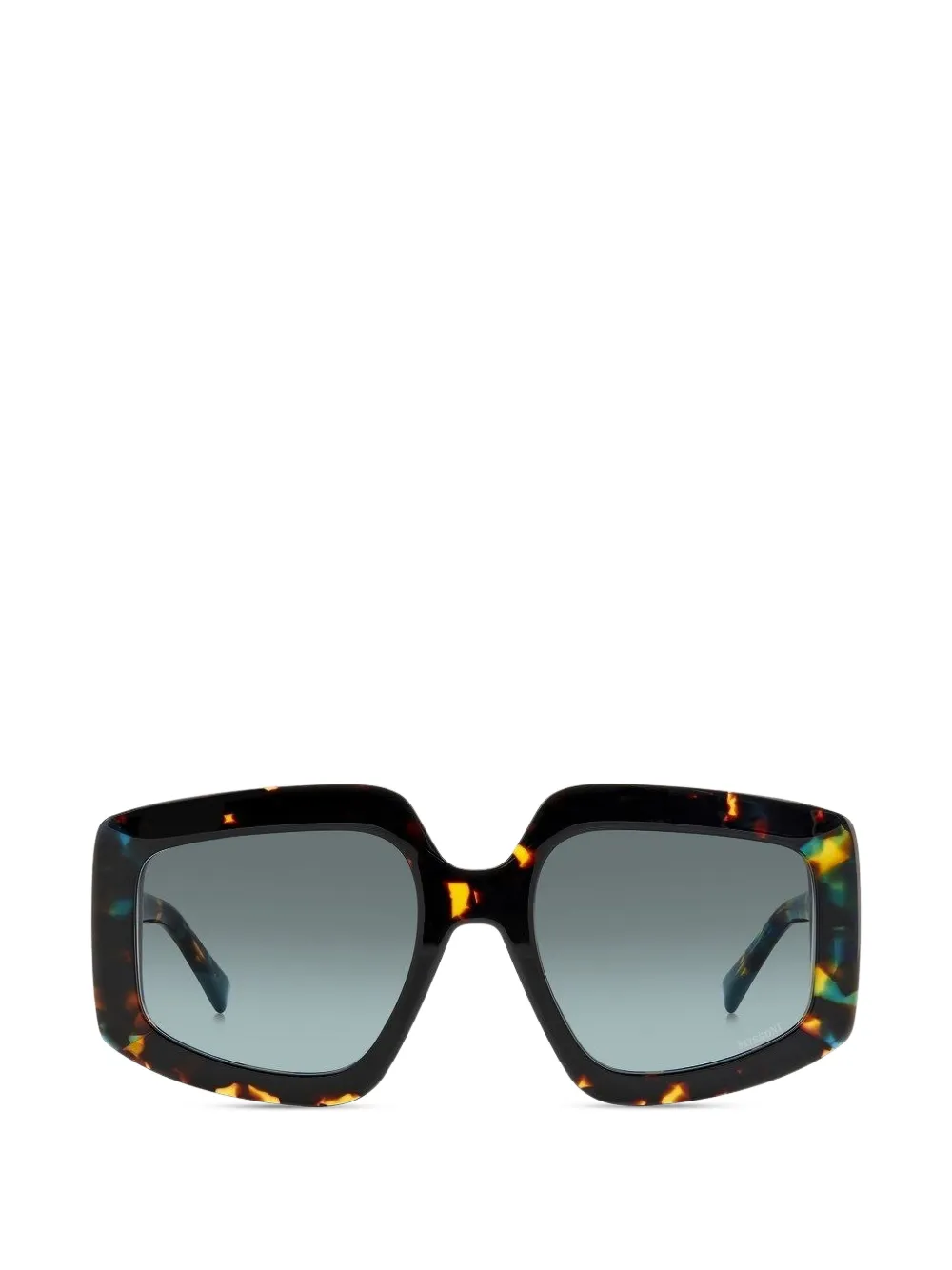 MISSONI EYEWEAR geometric-frame sunglasses - Marrone