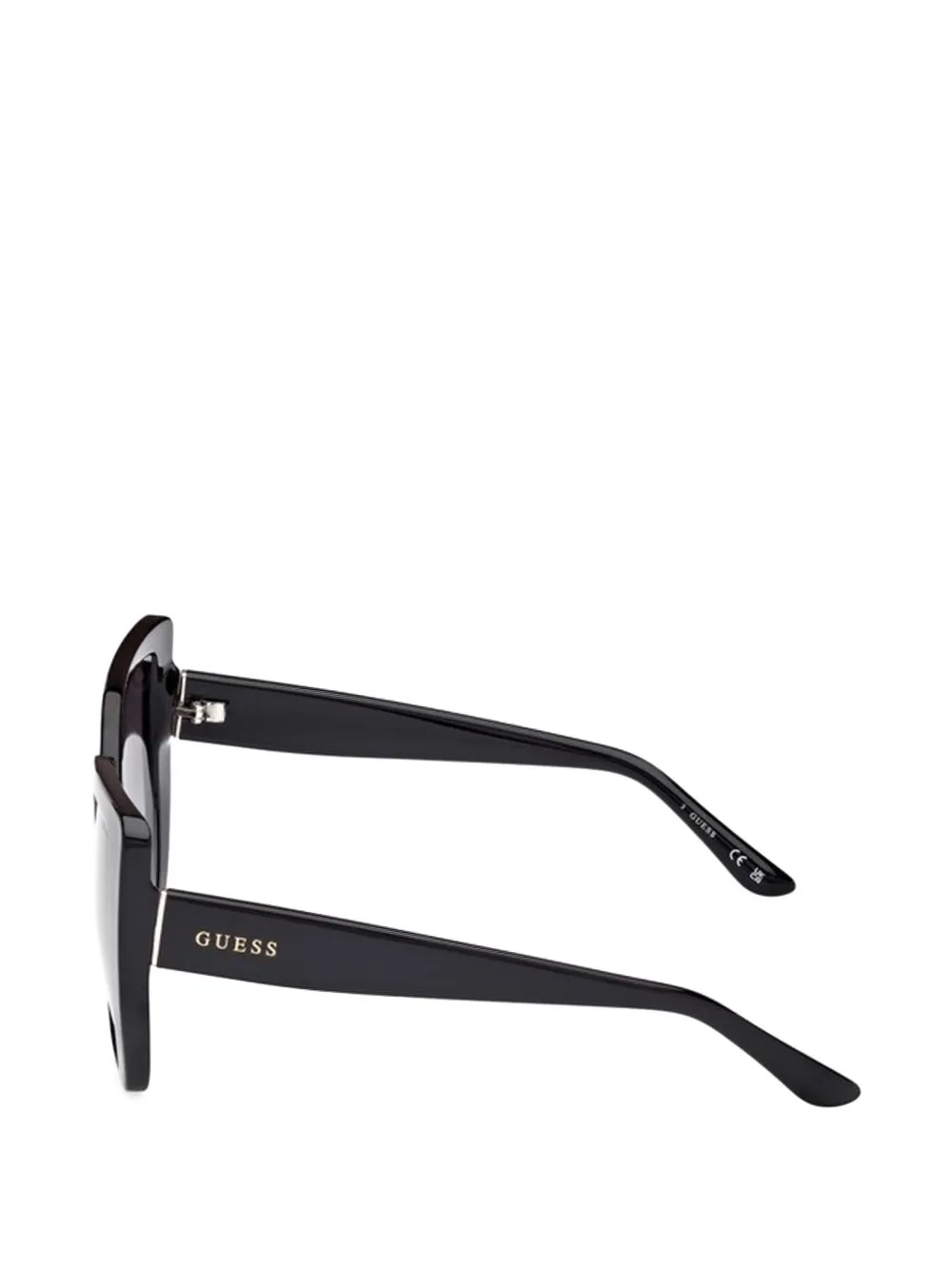 GUESS EYEWEAR Zonnebril met geometrisch montuur Zwart