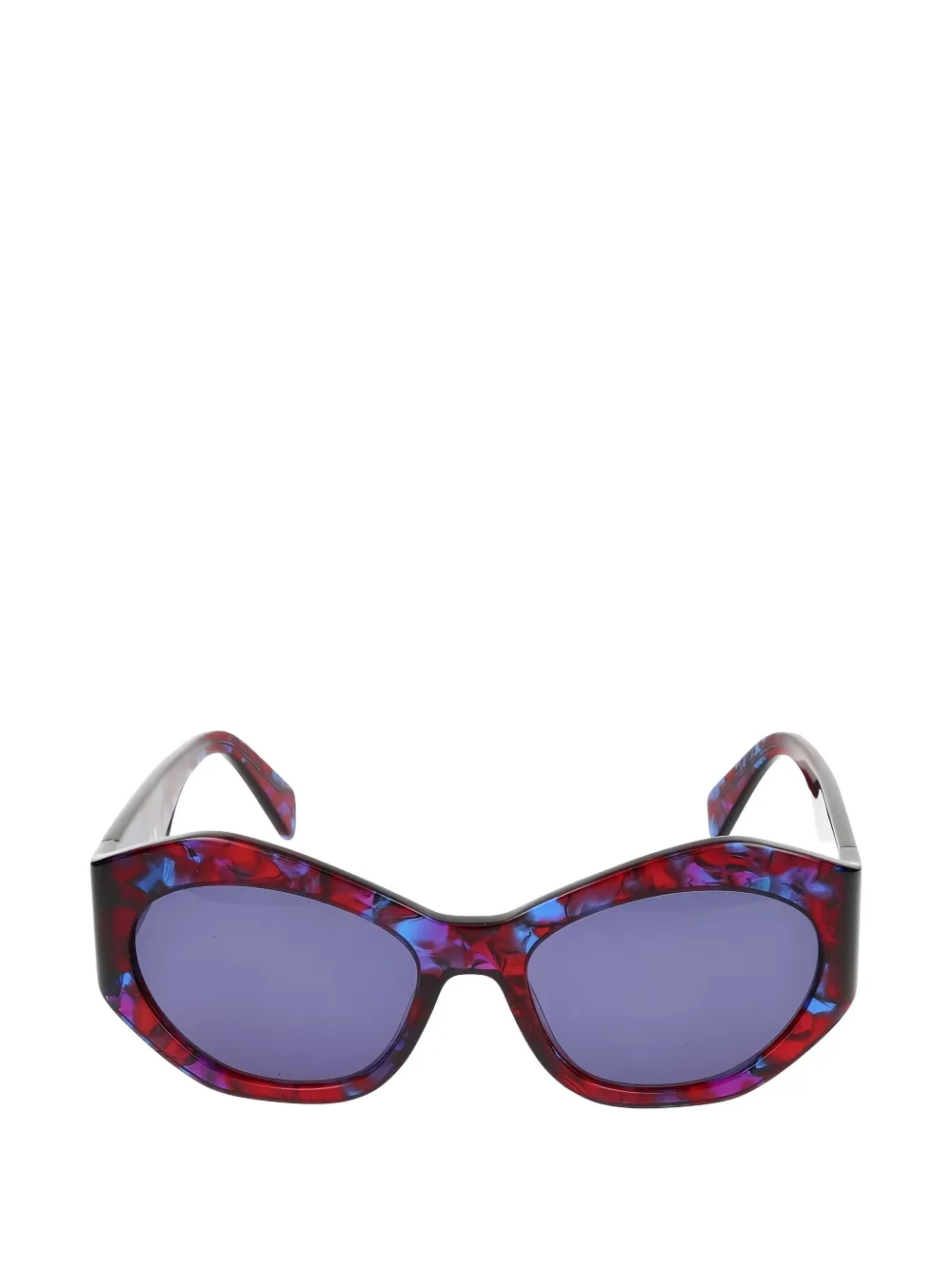 Liu Jo tortoise-shell geometric-frame sunglasses - Rot