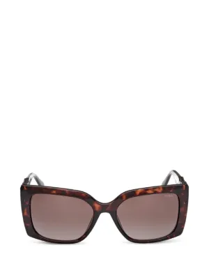 Kurt Geiger London tortoiseshell-effect rectangle-frame  display picture 1