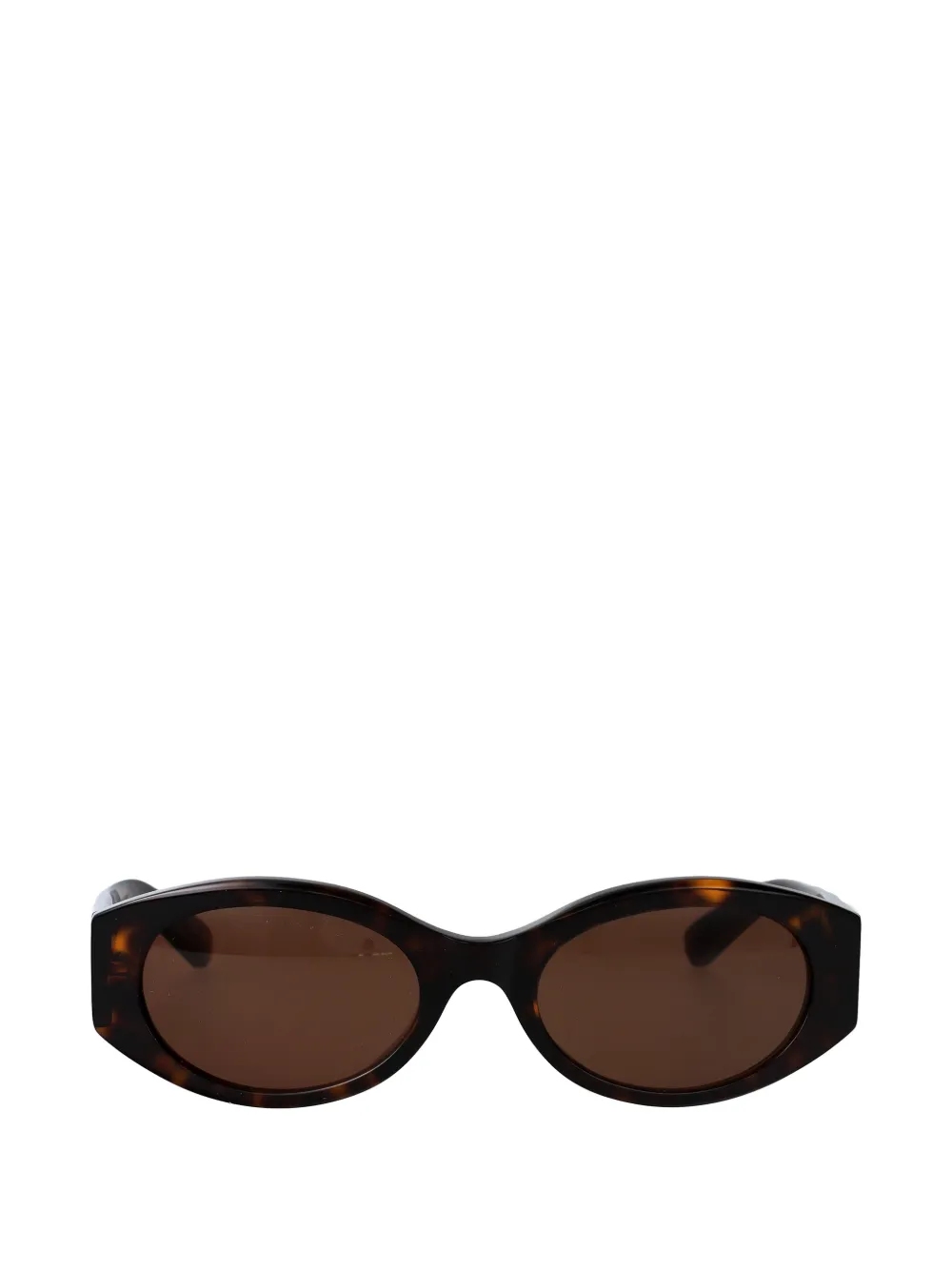Balenciaga geometric-frame sunglasses - Marrone