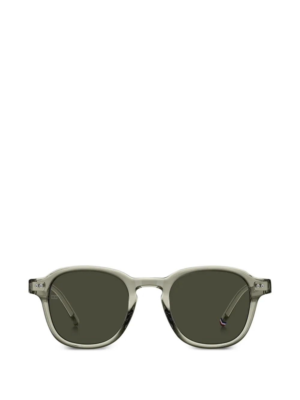 Tommy Hilfiger geometric-frame sunglasses - Verde