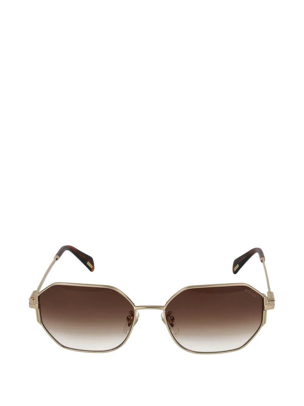 Police geometric-frame sunglasses - Gold