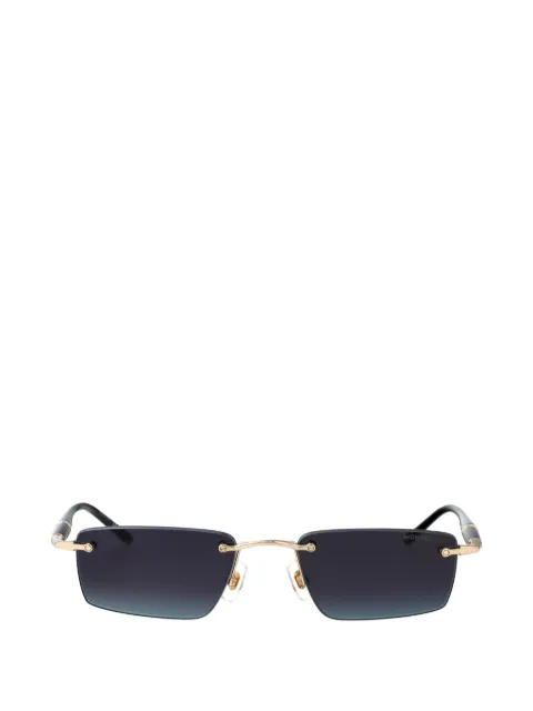 Montblanc rimless rectangle-frame sunglasses