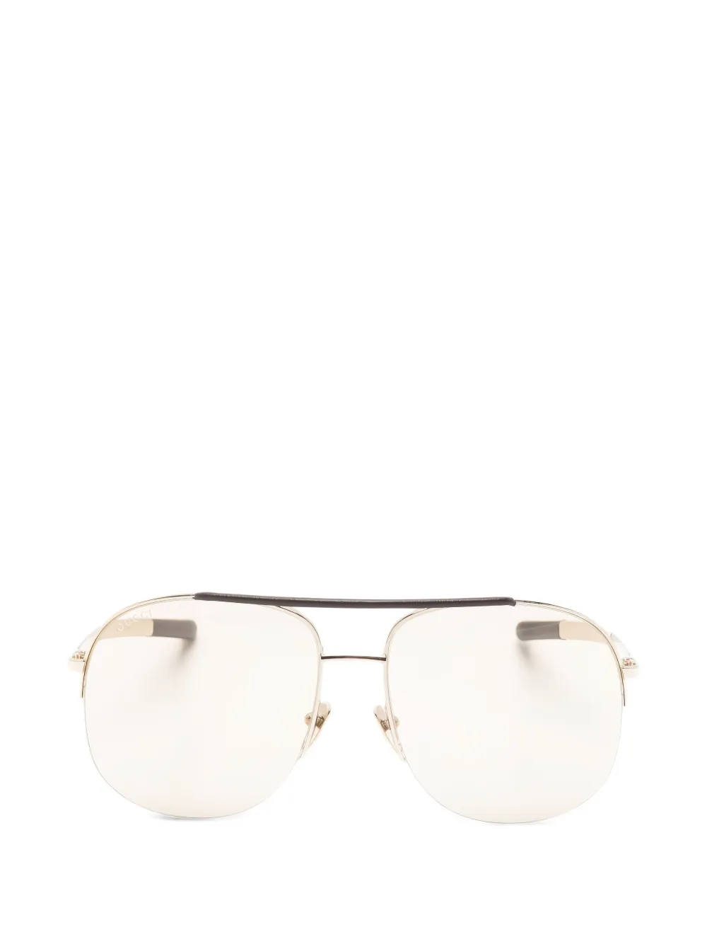 Gucci pilot-frame sunglasses - Gold