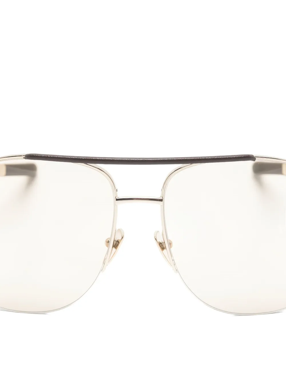 Gucci Eyewear Zonnebril met piloten montuur Goud