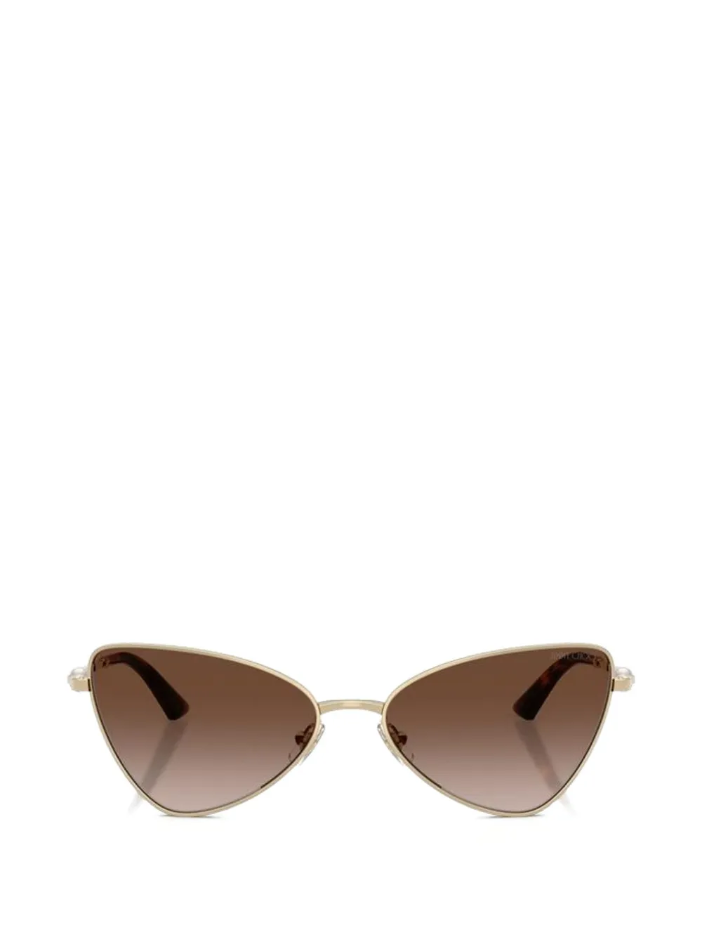 Jimmy Choo pearl-embellished cat-eye sunglasses - Gold