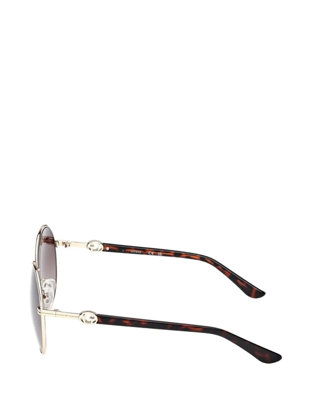 GUESS USA Zonnebril met rond montuur Goud
