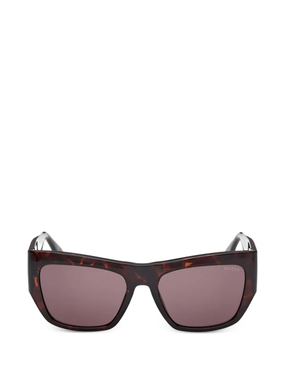 GUESS USA tortoiseshell-effect logo-plaque sunglasses - Braun