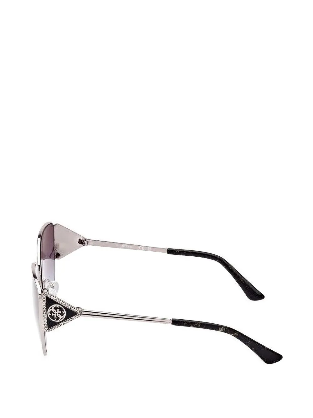 GUESS EYEWEAR Zonnebril met geometrisch montuur Grijs