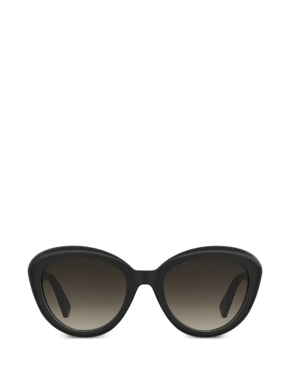 Moschino Eyewear logo-plaque cat-eye sunglasses - Nero