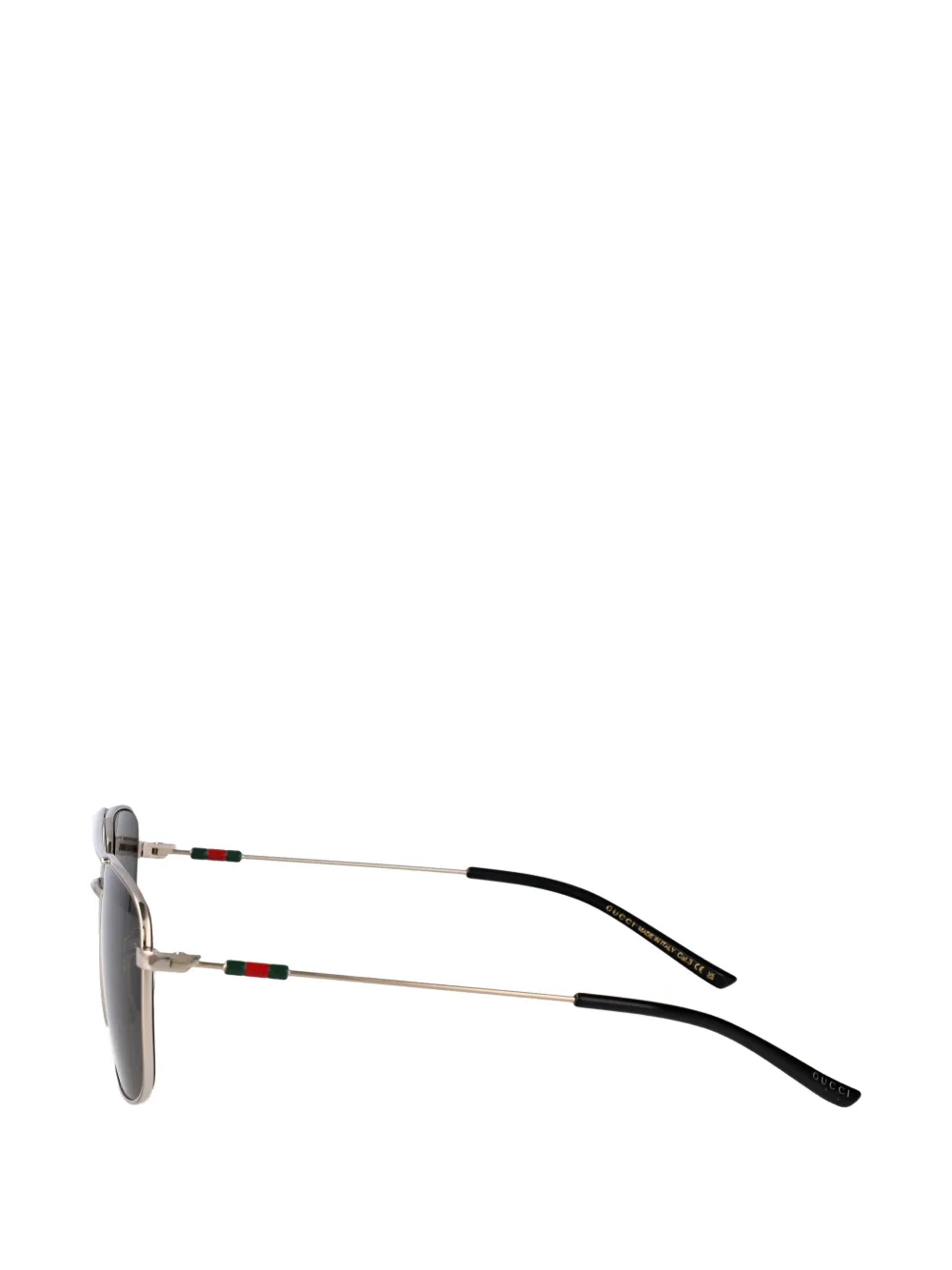 Gucci Eyewear Zonnebril met vierkant montuur Zilver