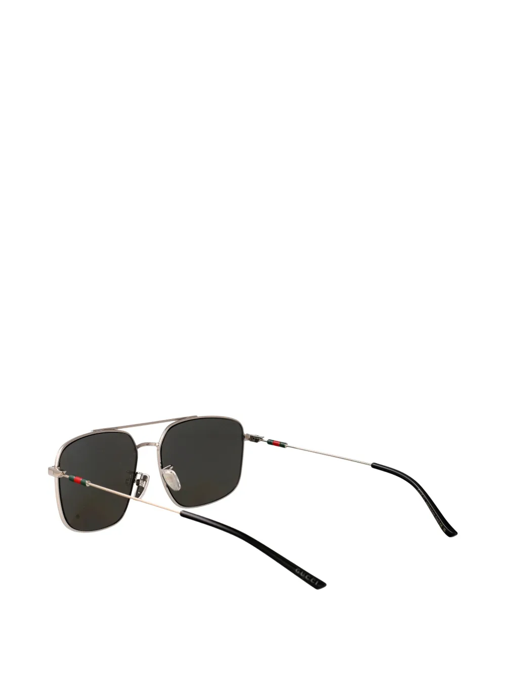 Gucci Eyewear Zonnebril met vierkant montuur Zilver