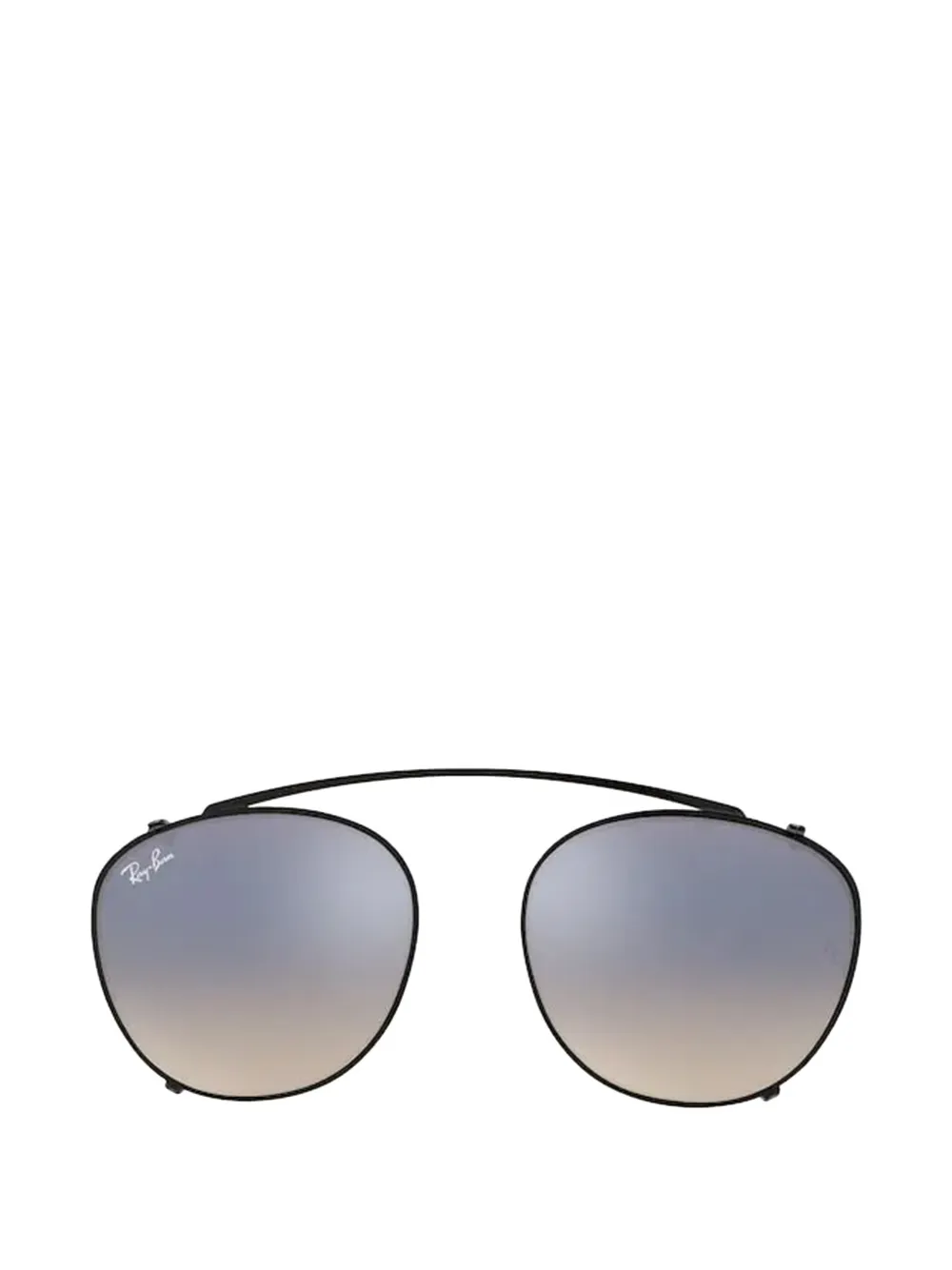 Ray-Ban clip-on round-frame sunglasses - Nero